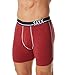 Saxx Men's 3Six Five Boxer Red Hot Heather/Navy M