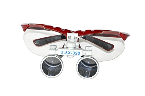 DenshineÂ® Brand New Dentist Dental Surgical Medical Binocular Loupes 2.5X 320mm Optical Glass Loupe