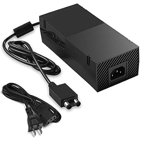 Xbox One Power Supply, AC Adapter Replacement Charger with Cable for Xbox 1, Xbox One Power Brick Advanced Quietest Version 100-240V