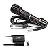 PylePro UHF Professional Mic with Adapter Receiver-Dual Function Wired/Wireless Mic System,Karaoke Mic Control w/Portable Vocal Audio,for Stage Performances or In-Studio Use-SereneLife PDWM94