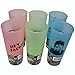 Duck Commander Duck Dynasty Uncle Si Tea Cups 16 Ounce Pink, Green, Blue Drinkware (Pack of 6)