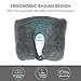 JML Travel Pillow, Convertible Neck Pillow - 3 in 1 Multifunctional, 360º Wrap Neck Pillow with Airplane Travel Kit (Eye Masks and Earplugs) for Traveling on Airplane,Bus,Train or at Home, Grey
