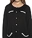 Crazy Girls Womens Boyfriend Pocket Cardigan Jersey Shrug Black
