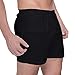 Cottonique Men's Elasticized Loose Boxer Shorts made from 100% Organic Cotton (Black) (L)