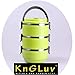 KnGLuv Stainless Steel Food Storage Container - Food Saver 3 Stack-able Round Bowls - Lunch Box with Lid Carry Handle In Lime Green