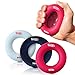 3-in-1 Hand Strengthener Grip Rings Round-Comfortable To Use-Increase Your Hand Finger Wrist Forearm Grip Strength For Athletes Rock Climbing Musicians Stress Relief & Injury Rehabilitation(60-80LB)