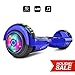 Spider Wheels Series Hoverboard UL2272 Certified Hover Board Electric Scooter with Built in Speaker Smart Self Balancing Wheels (_Chrome Blue)