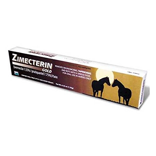 Merial Zimecterin Gold Dewormer Paste for Horses, 7.35gm (7.35gm (Pack