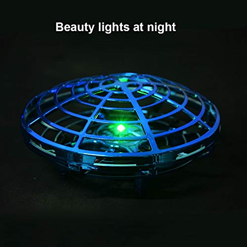 Mini Drone for Kids Flying Ball Toys Hand Controlled Quadcopter Flying Toys for Kids Interactive Infrared Induction RC Helicopter with 360??Rotating and Shinning LED Lights Gifts