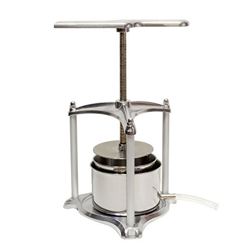 Fruit Press, 3 Liter – Grape Press for Wine Making – Fruit Crusher – Juice Press, Wine Press, Apple Press