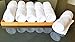 Spa Towels & Wood Tray Set: 6 pack Pure White 100% Cotton Washcloths (Bamboo Wood)