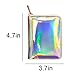 Aibearty Womens Holographic Waterproof Wallet Clutch Bag Wallet Small Purse Silver 4.6Inch*3.6Inch