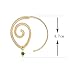 Zealmer Spiral Hoop Earrings Set Vintage Tribal Swirl Earrings for Women 3 Pairs in Gold