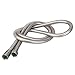 HOMEIDEAS Flexible Shower Hose Stretch 59-Inch to 79-Inch Stainless Steel Extra Long Shower Hose Replacement Handheld Shower Head Hose Extension, Brushed Nickel
