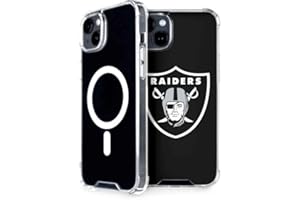 Skinit Phone Case Compatible with MagSafe iPhone 15 - Officially Licensed NFL Las Vegas Raiders Large Logo Design
