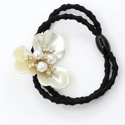 Mitetuboueki キラキラス ラインストーン クローバー 花 ヘアピン ヘアクリップ シュシュ 髪留め 予約 ヘアアクセサリー 髪飾り Z64 ヘアゴム オシャレ