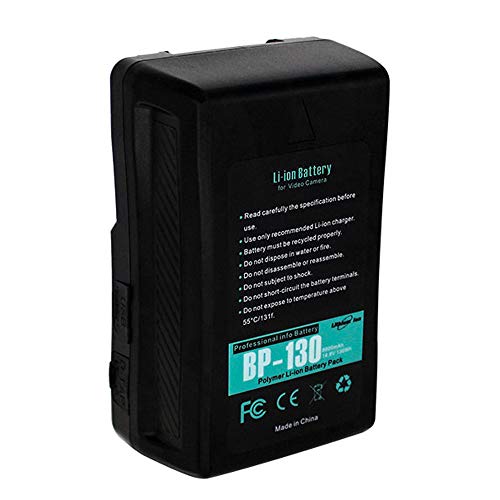 Click Here to See More.. V Mount Battery 130Wh V Lock Battery w/D-tap USB & Charger for Sony BMCC URSA Canon EOS Camcorder Camera Dracast Aputure F&V ePhotoInc StudioPRO Led Panel Video 8800mAh