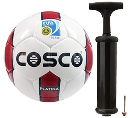 Platina - 5 Cosco Football and Cosco Hand Pump