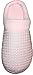 LUXEHOME Women's Slip-On Cozy Knit House Footwear/Slippers(1-12) (6.5-7.5 US, Pink)