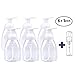 Zubree Foaming Soap Dispensers, Pump Bottles +Bonus Gift - Travel Size Mini Soap Dispenser, BPA Free (6-Pack)