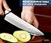 PAUDIN Chef Knife 8 Inch, Ultra Sharp Professional Chef Knife, High Carbon German Stainless Steel Kitchen Knives with Ergonomic ABS Handle, Kitchen Knife for Home & Restaurant