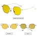 Sunglasses for women RAYSUN Small Metal Frame Asymmetry Temple Unisex Square Oval Non-polarized Sun Glasses