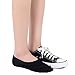 Leotruny 5-Pack Women's Non Slip No Show Socks for Sneakers,Booties (Women shoe size:5-9.5, C03-Black)