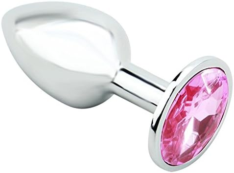 PaeYim Jewelry Birth Stone Design Stainless Steel A-n-a-l Bu-tt Pl-ug-Pink(Small)