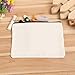 10 PCS White Canvas Makeup Cosmetic Bag - Pouch Zipper Bag Organizer