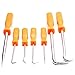 Katzco 7 Piece Hook and Pick Set - Cotter Pin Puller - Straight, Angled, Hook Picks and Combination Picks, Ideal for Separating Wires, Removes Small Fuses, and O Rings, Retrieving Washers