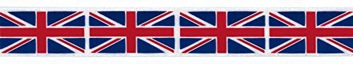 Berisford Union Jack Print Ribbon - per 2 metres