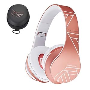 PowerLocus Bluetooth Over-Ear Headphones, Wireless Stereo Foldable Headphones Wireless and Wired Headsets with Built-in…