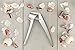 Pro Culinary Garlic Press - Professional Quality Garlic and Ginger Mincer - Dishwasher safe - Silver - Free Recipe Ebook