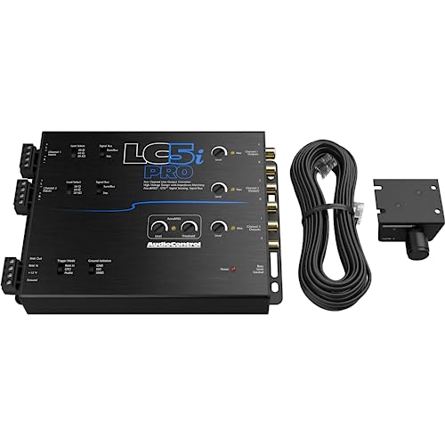 AudioControl LC5iPRO 5-Channel Line Out Converter with AccuBASS, Superior Sound Quality Audio with Seamless Integration, ACR-1 Dash Remote Included