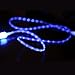 SQdeal Sky blue Visible LED EL Light Micro USB Sync Data Charging Charger Cable for HTC One M8 X, Samsung Galaxy S6 edge S5 S4 S3 S, Note 4 3 2 III II, Epic 4G Touch, Skyrocket, Galaxy Attain, Galaxy Note, Galaxy Nexus, Galaxy S, Galaxy Pocket, Rugby Smart and More Android Smart Phones