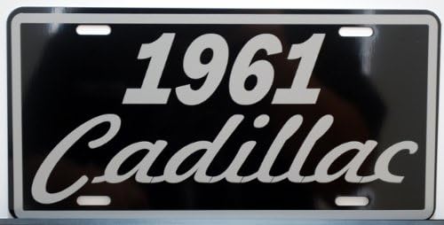 1961 61 CADILLAC METAL LICENSE PLATE