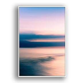 Framed Canvas Wall Art for Living Room, Bedroom Coast and Sea Canvas Prints for Modern Home Decoration Ready to Hang - 16"x24" inches