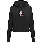 Pro Standard Womens College Wingspan Brushed Back French Terry Cropped Pullover Hoodie