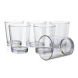 Bistro Premium Quality Plastic 15oz Rocks Tumbler | Set of 6