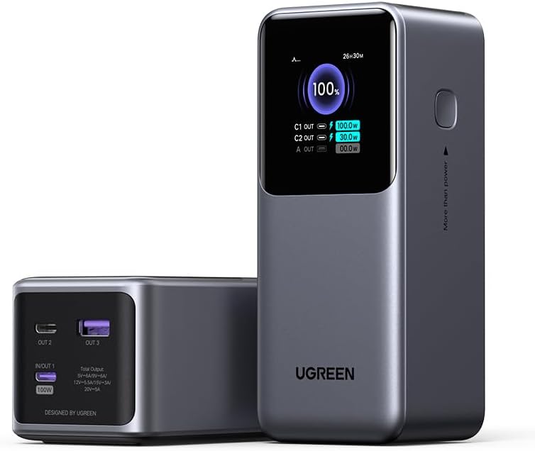 Nexode Pro 130W Power Bank 20000mAh Caricatore Portatile USB C 100W