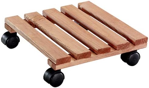 Tierra Garden 64-0152 Square Medium Wash Wooden Pallet Plant Caddy, Sienna