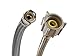 Fluidmaster B1T12 Toilet Connector, Braided Stainless Steel - 3/8 Female Compression Thread x 7/8 Female Ballcock Thread, 12-Inch Length