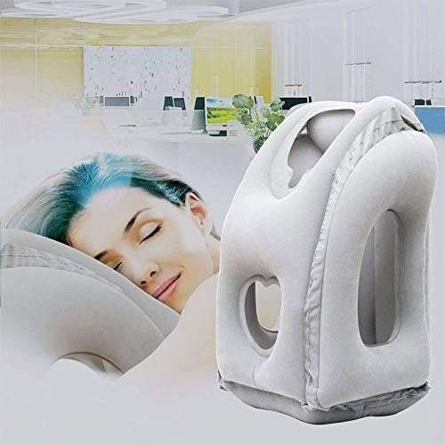 Inflatable Travel Pillow for Neck, Face, Head and Body Support, Quick Inflate & Deflate, Compact & Lightweight for Sleeping on The Airplane Train Car Home Office