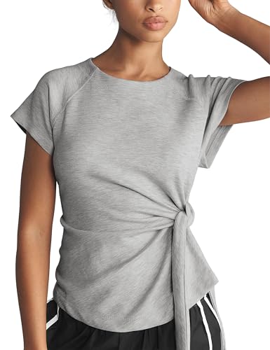 GTLIAE Women Side Tie Waist Tops