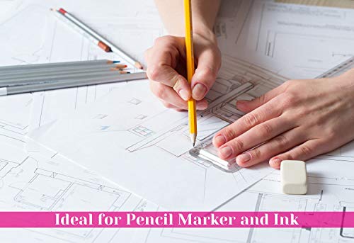 image for Vellum Paper, Cridoz 50 Sheets Vellum Transparent Tracing Paper 8.5 x 