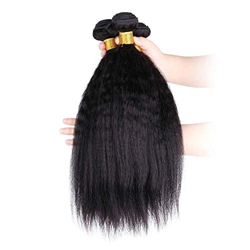 Amberhair-Kinky-Straight-Hair-3-Bundles-Yaki-Human-Hair-8A-Unprocessed-Brazilian-Virgin-Remy-Hair-Weave-Natural-Black-101010