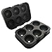 Alchemy Bar Goods Flexible Silicone Ice Ball Whiskey Tray Mold Maker, 6 Cool Spheres