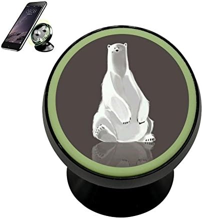 LLCCAR Vehicle Phone Mount Polar Bear Holder Magnetic Universal Cradle Stand Car Dashboard Mount Strong Magnets Cell Phone Kits Women Men