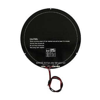 Amazon Com Anycubic Delta Rostock Mk3 Round Aluminum Heatbed Diameter 240mm For Kossel Plus 3d Printers Industrial Scientific