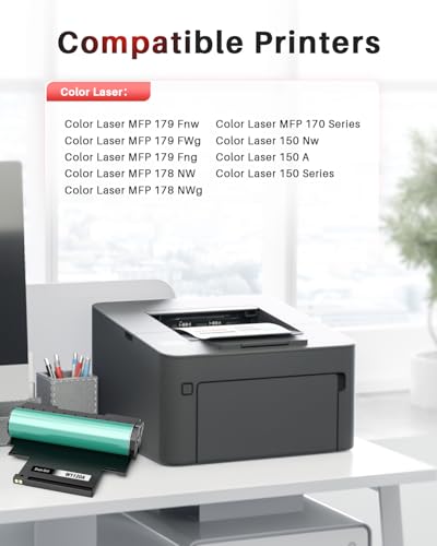 Halloya 120A W1120A Drum Compatible with HP W1120A 120A Imaging Drum for HP Color Laser MFP 179fnw 178nw 150nw 150a MFP 178nwg 179fwg MFP 178nw 179fnw 150a 150w 150nw Laser Printer (1Pack)